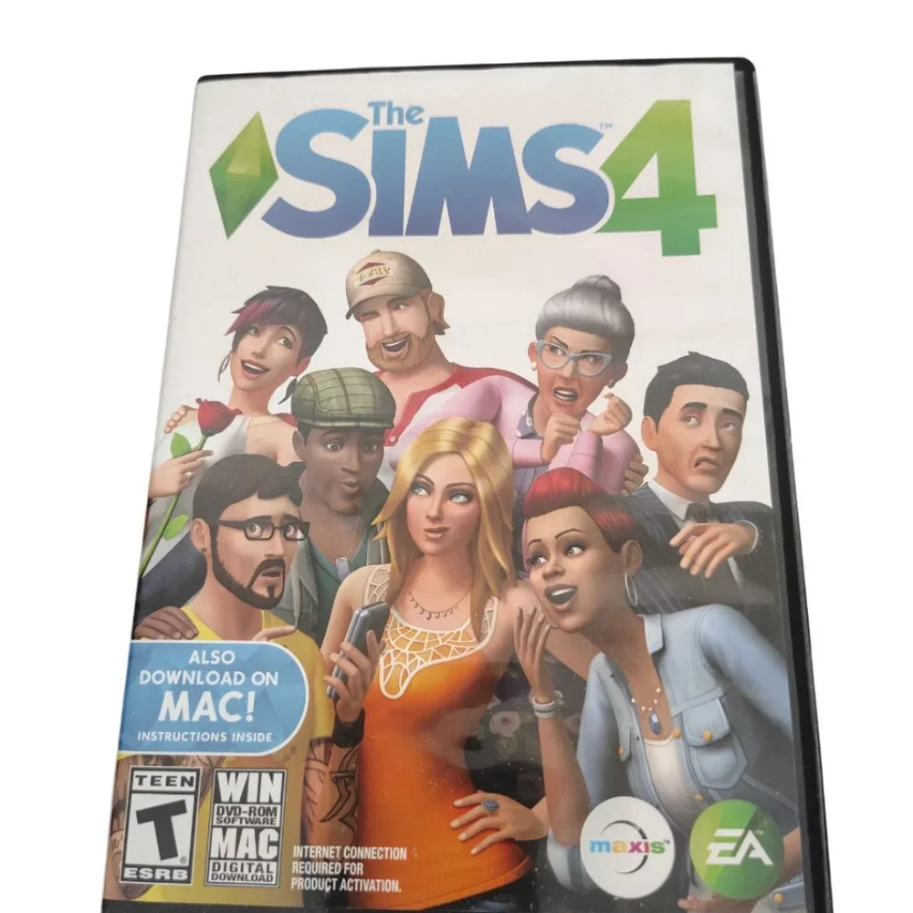 THE SIMS 4 PC DVD-ROM WINDOWS MAC EA 2 DISC SET